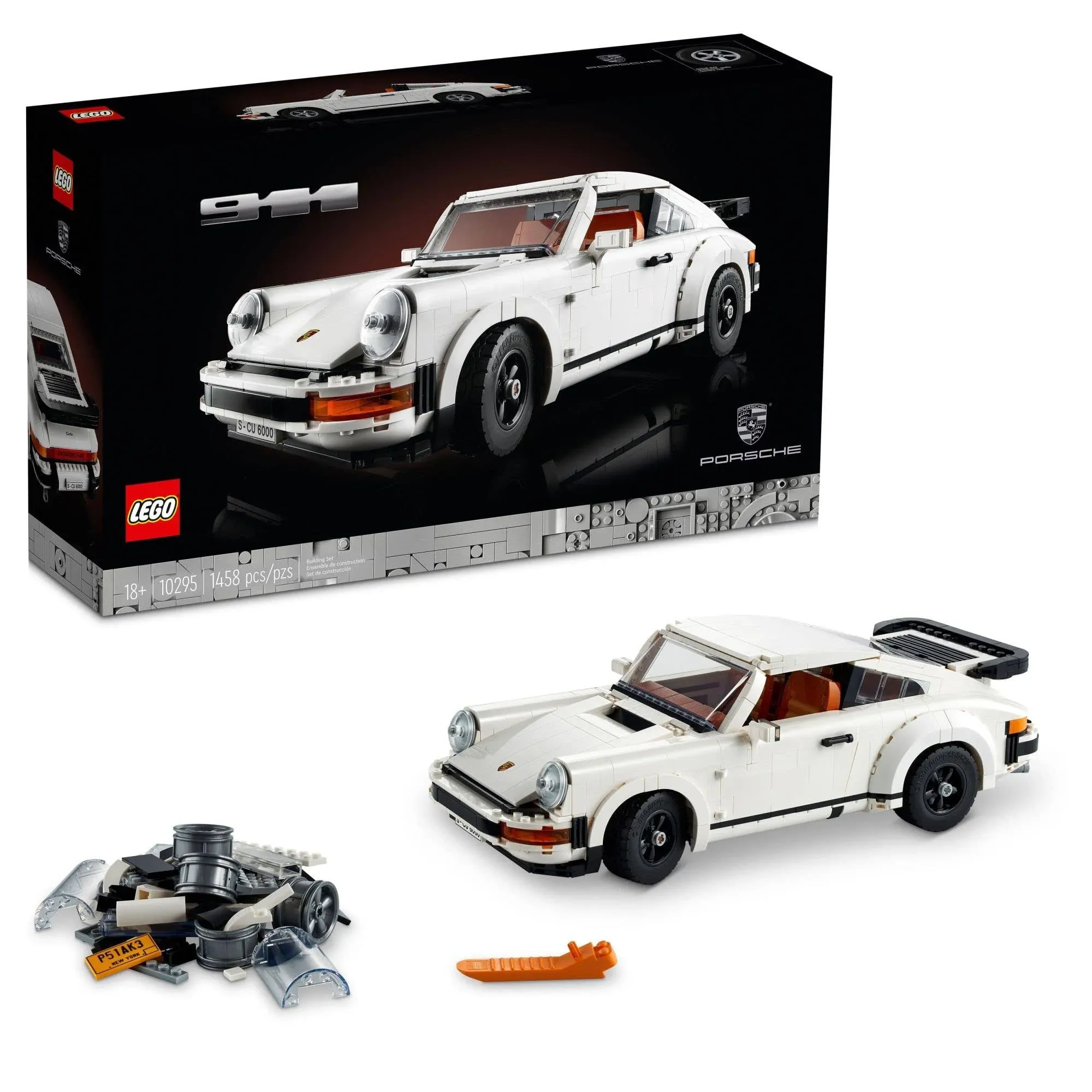 LEGO Icons Porsche 911 Building Set, Collectible Turbo Targa, 2 In 1 Porsche Race Car Model Kit for Adults And Teens