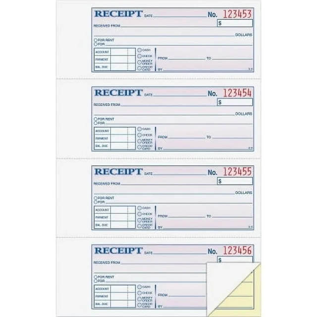 Adams Money/rent Receipt Book