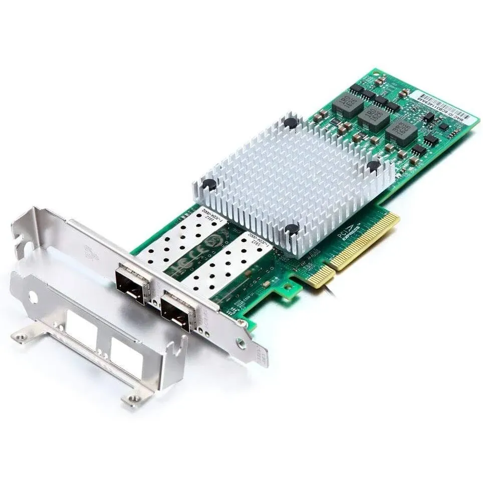 10GB SFP PCI-E Network Card NIC, with Broadcom BCM57810S Chip, Dual SFP Port, PCI Express X8, Support Windows Server LinuxVMware