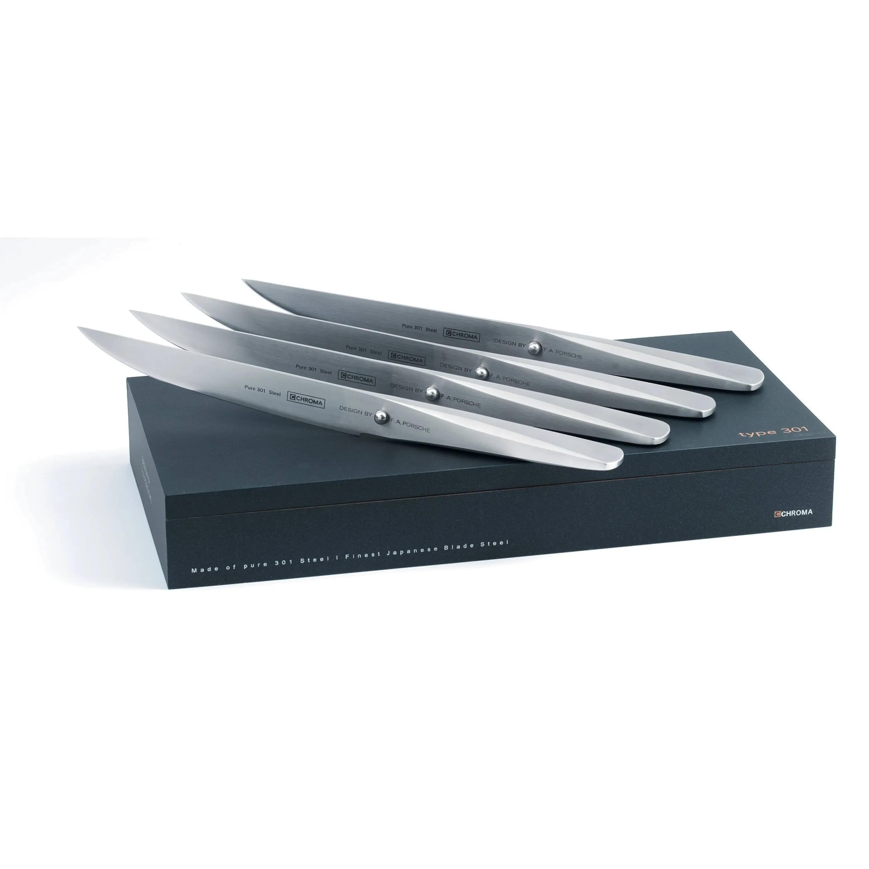 Chroma Type 301 by F.A. Porsche 4-Piece Steak Knife Set