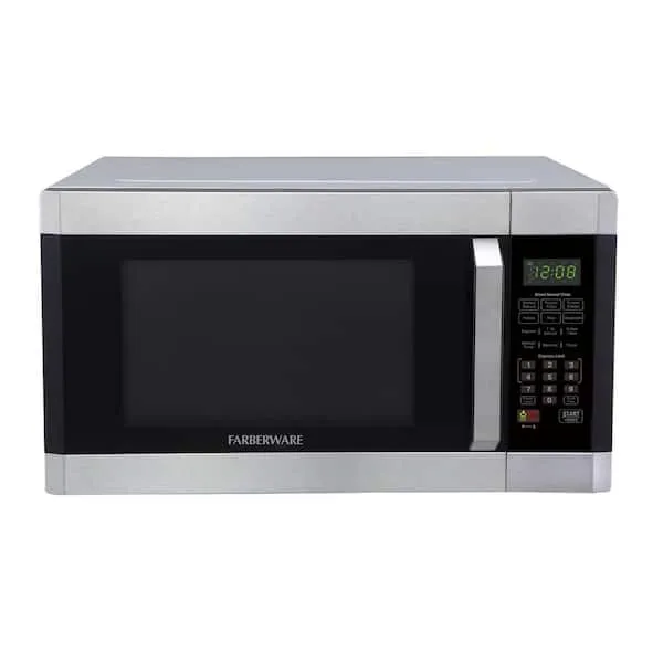 Farberware Professional 1.6 Cu. ft. 1100-Watt Microwave Oven with Smart Sensor Stainless Steel