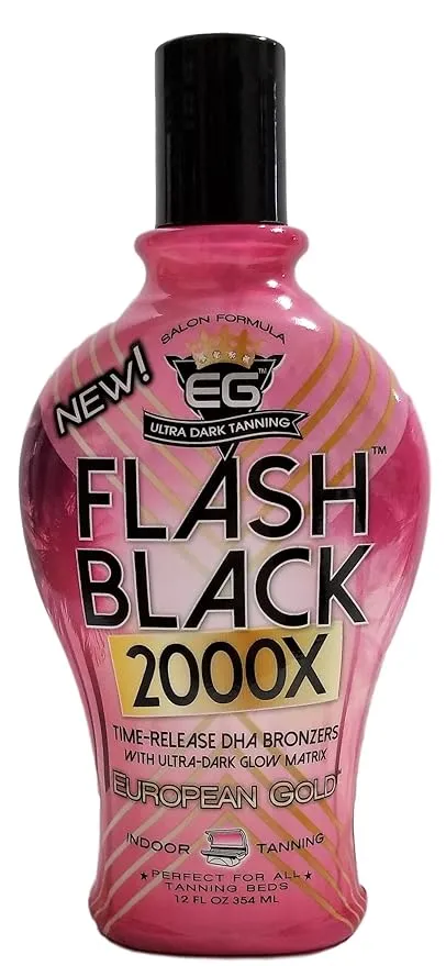 European Gold Flash Black 2000X Ultra Dark Tanning Formula