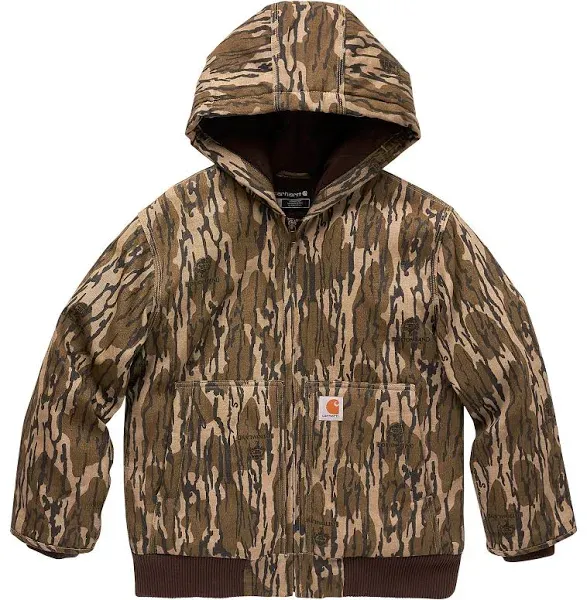 Carhartt Boys' Canvas Insulated Hooded Active Jac