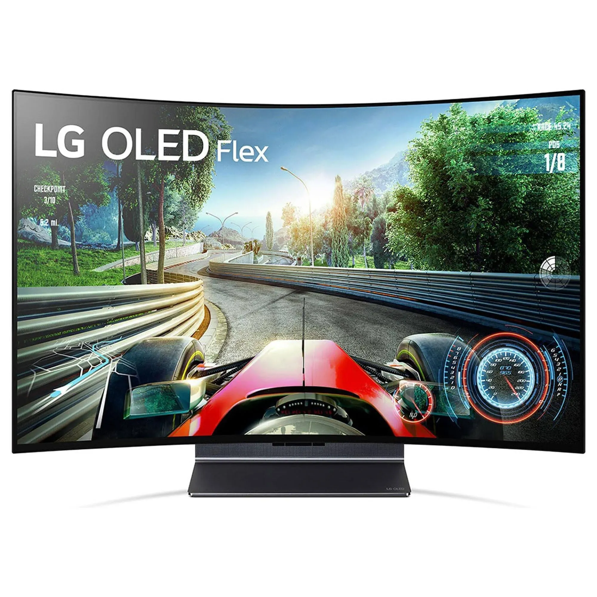 LG 42-Inch Class OLED Flex Smart TV with Bendable Screen 42LX3QPUA, 2022 - AI-Powered 4K TV, Alexa Built-in