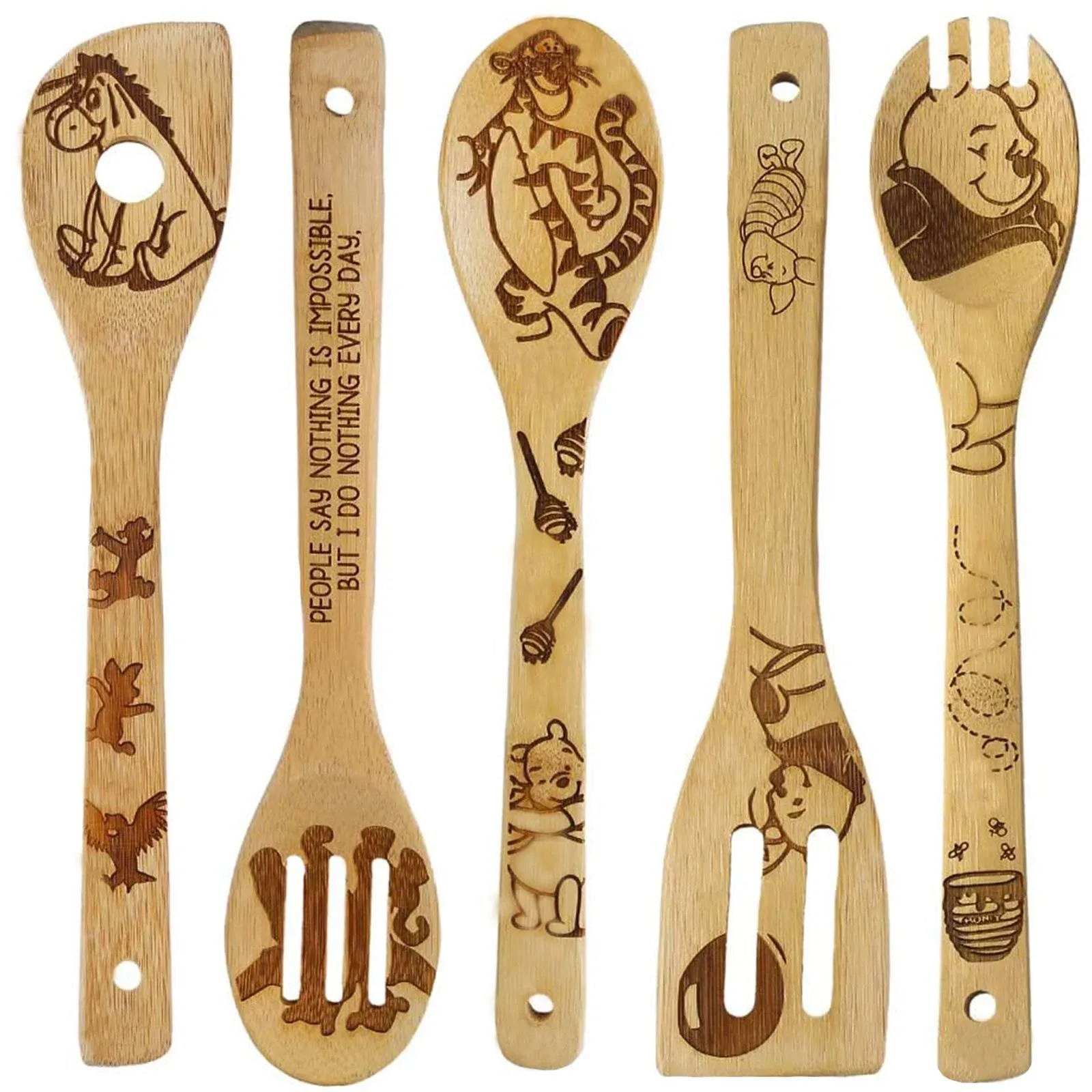 Futerly Winnie The Bear Wooden Spoons