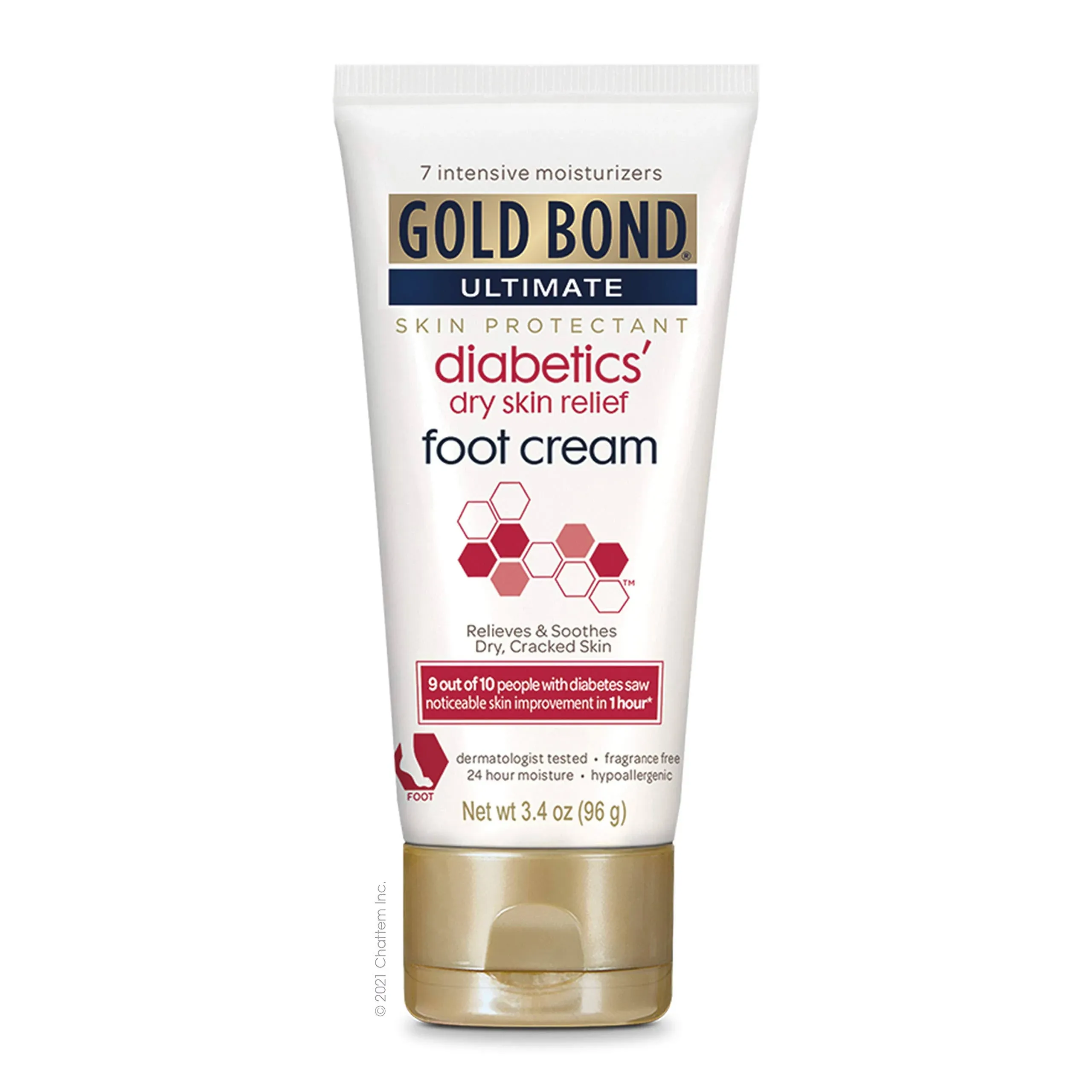 Gold Bond Ultimate Diabetic Skin Relief Foot Cream - 3.4 oz tube