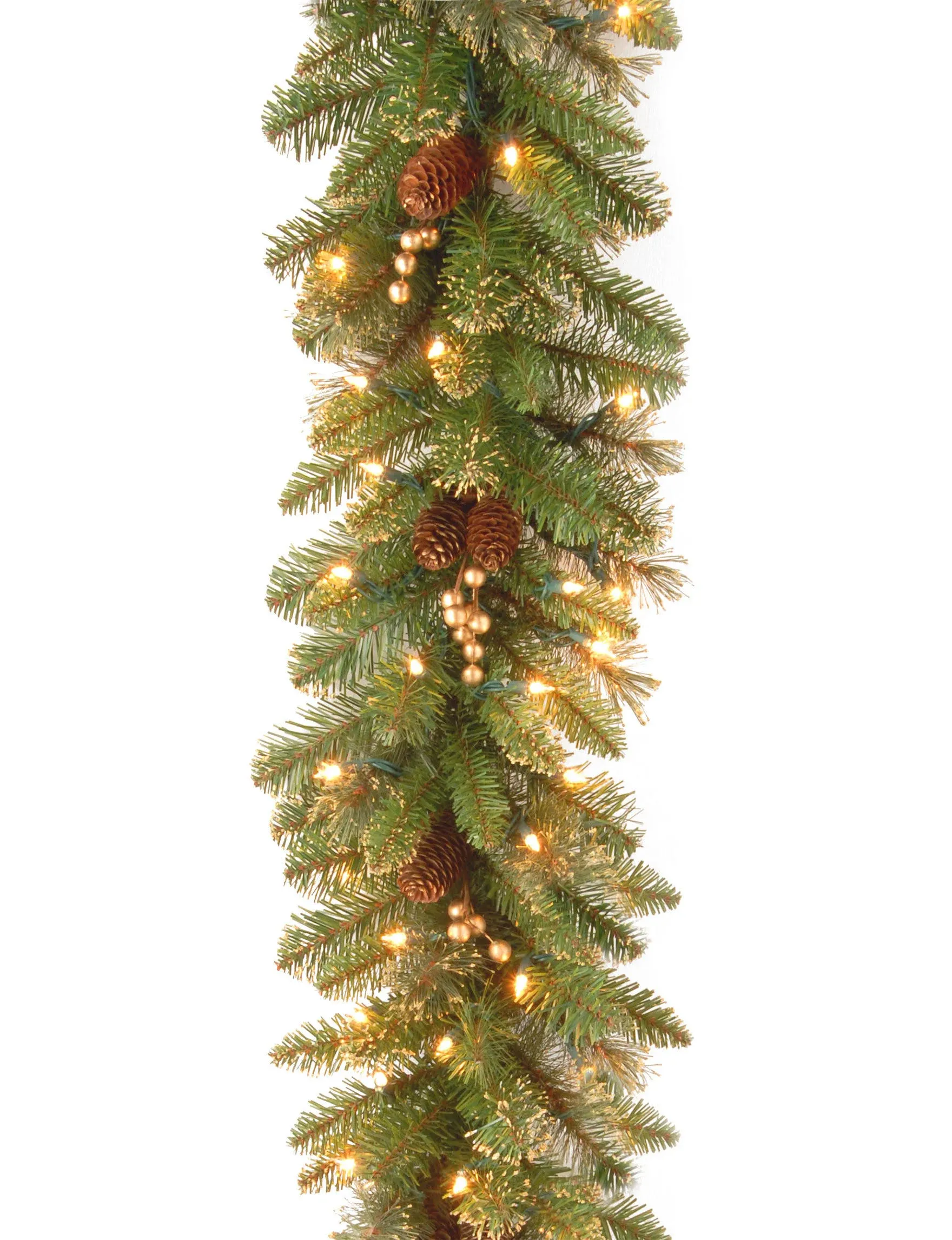 9' x 10" Glittery Pine Garland with 100 Clear Lights
      
          9' x 10" Glittery Pine Garland with 100 Clear Lights