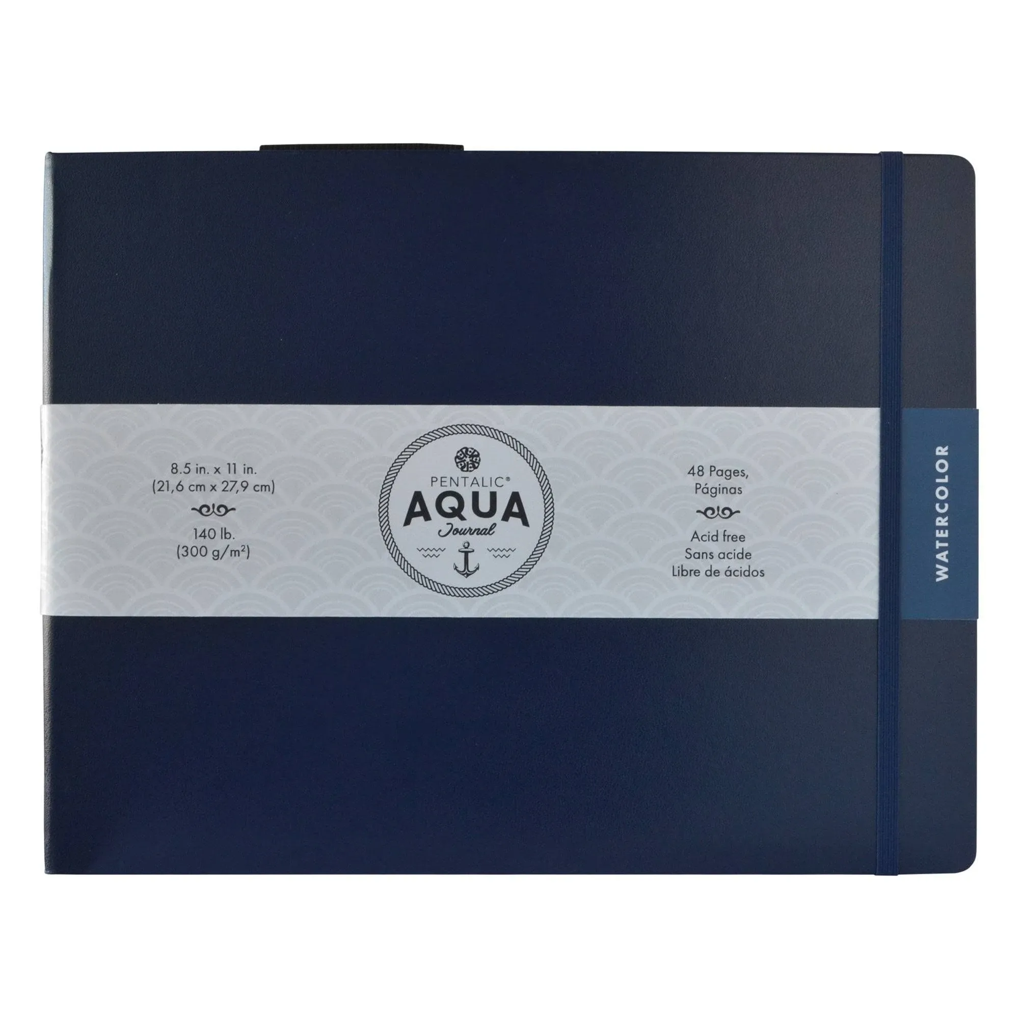 Pentalic 8.5" x 11" Watercolor Aqua Journal, 48 Sheets