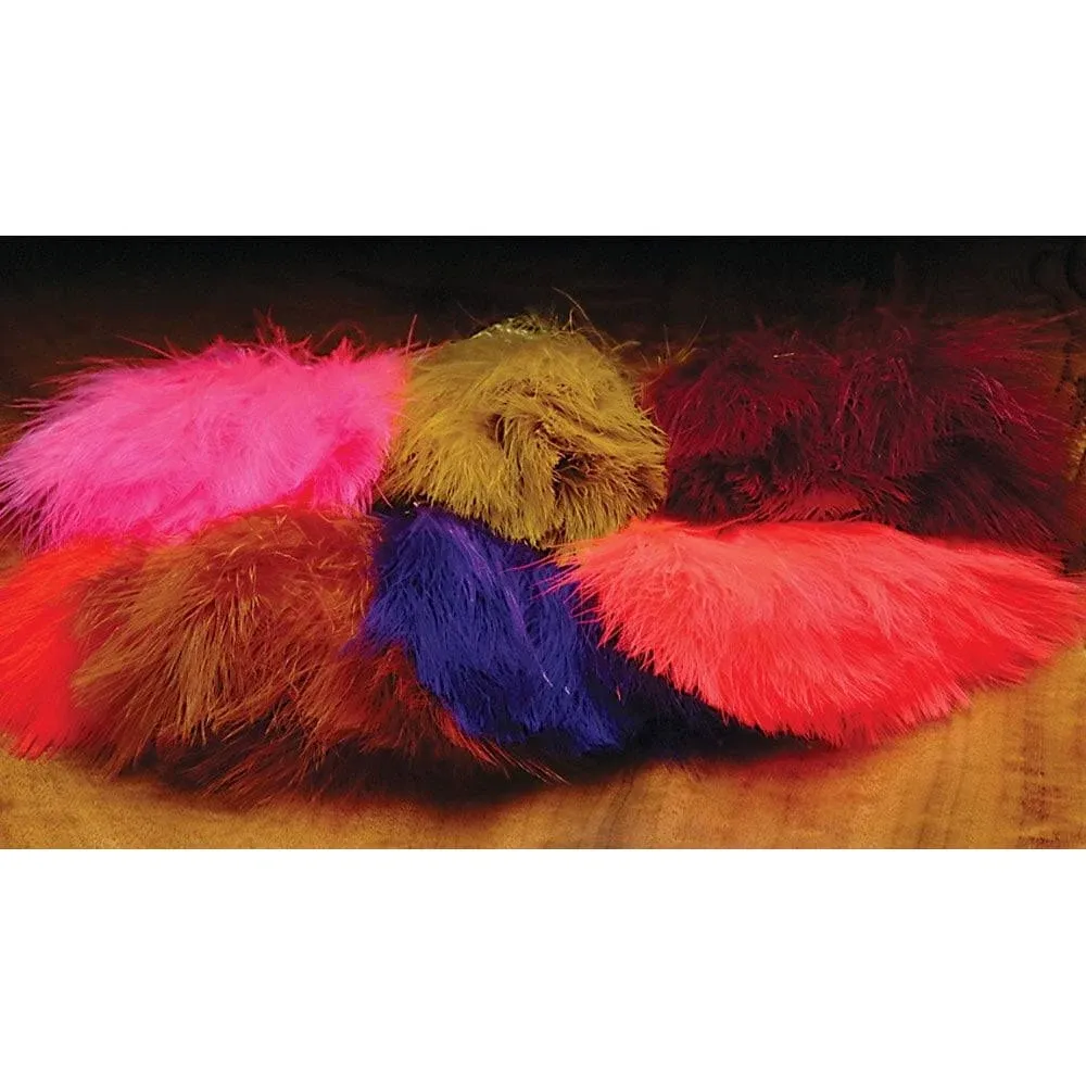 Strung Blood Marabou Quills