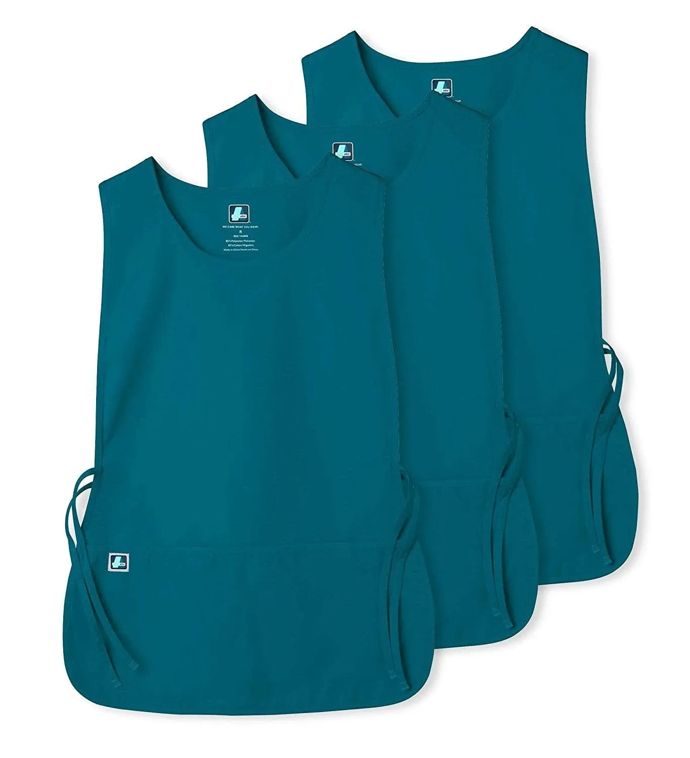 Adar Universal Cobbler Apron 3 Pack - Unisex Cobbler Apron - 7023 - Teal Blue -