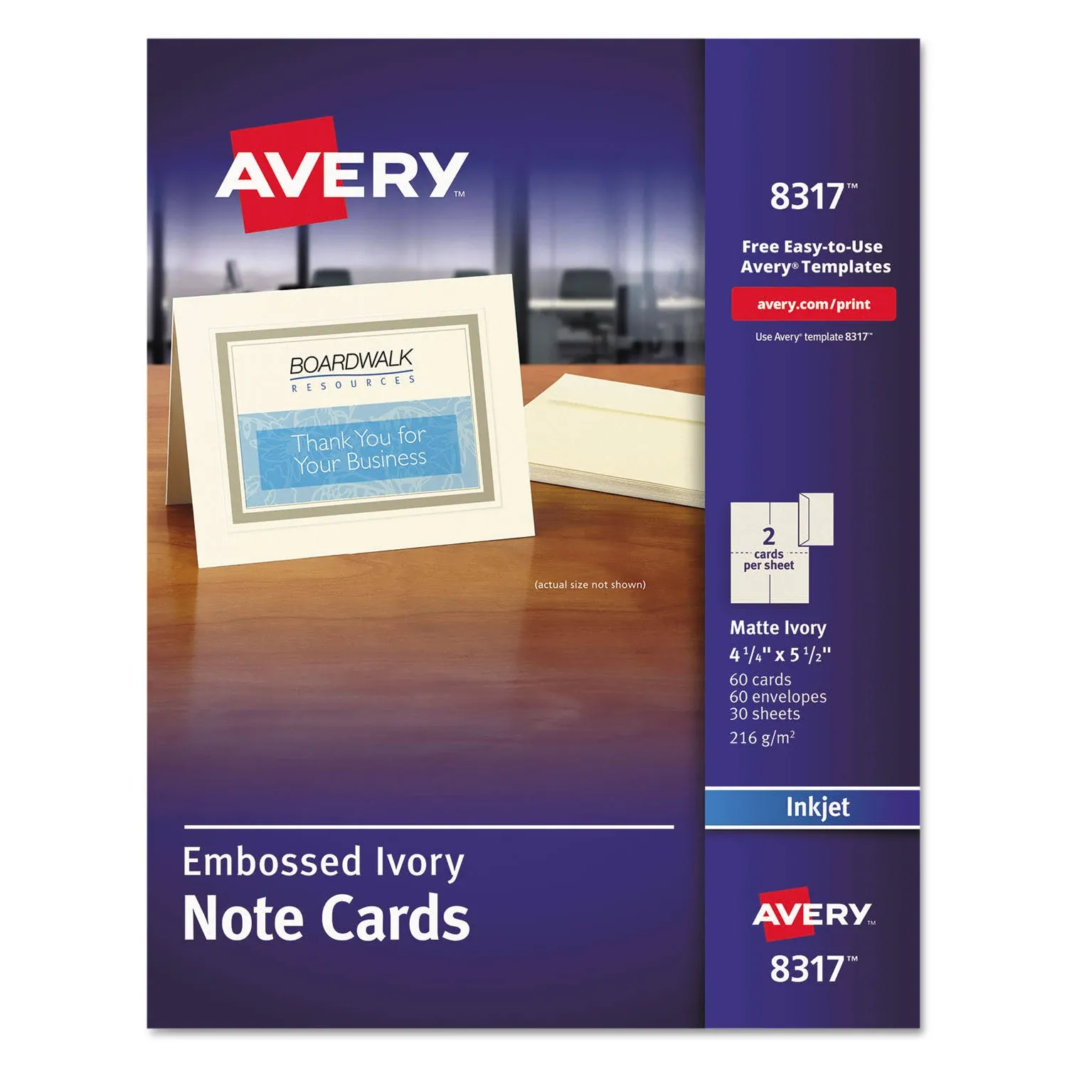 AVERY - AVE8317 - Embossed Note Cards