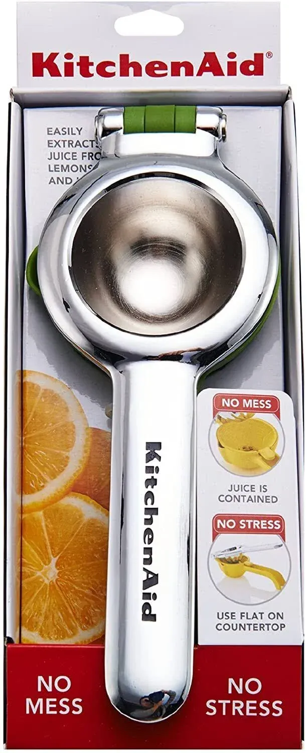 KitchenAid Citrus Juice Press Squeezer for Lemons and Limes with Seed Catcher and ...