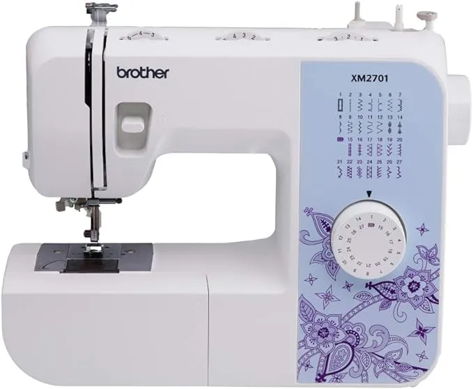 Brother Sewing Machine, XM2701, Lightweight Machine with 27 Stitches, 6 Included Sewing Feet