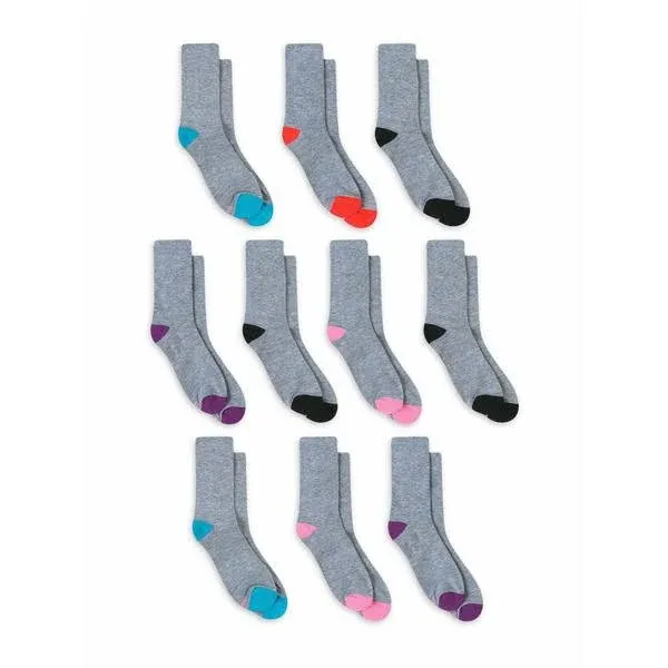 Hanes Womens Hanes Women'S Comfort Fit Crew Socks