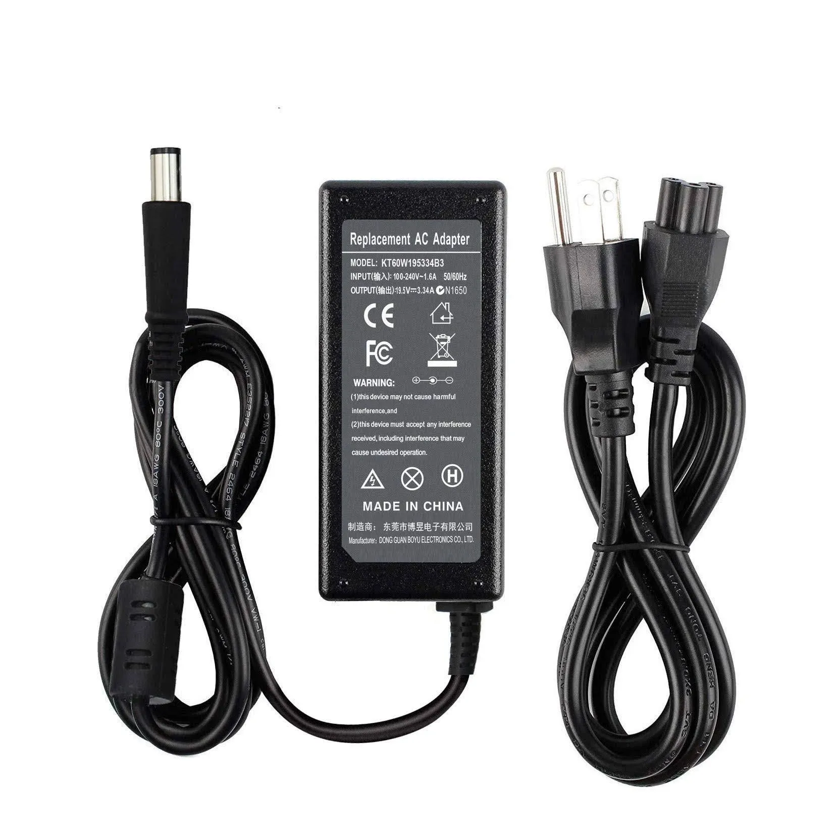 Laptop Charger Adapter 65W for Dell Chromebook 11 3120 3180 3189 Latitude E7240 E7250 E7270 E7280 E7440 E7450 E7470 E7480 E5430 E5440 E5450 E5470 E5480 E5580 LA65NS2-01 Pa-12 Power Cord Supply.