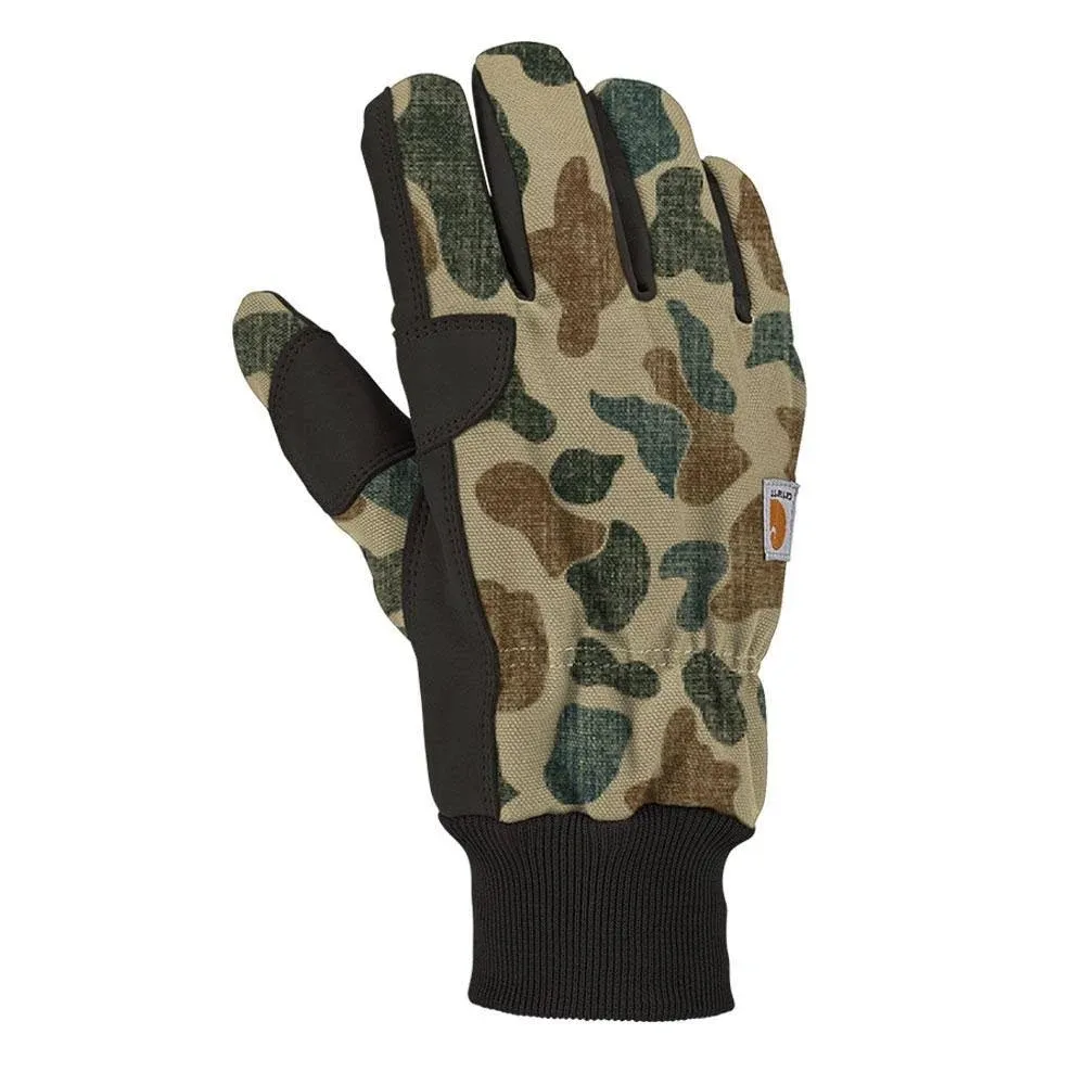 Carhartt s Insulated Duck Synthetic Leather Knit Cuff Glove