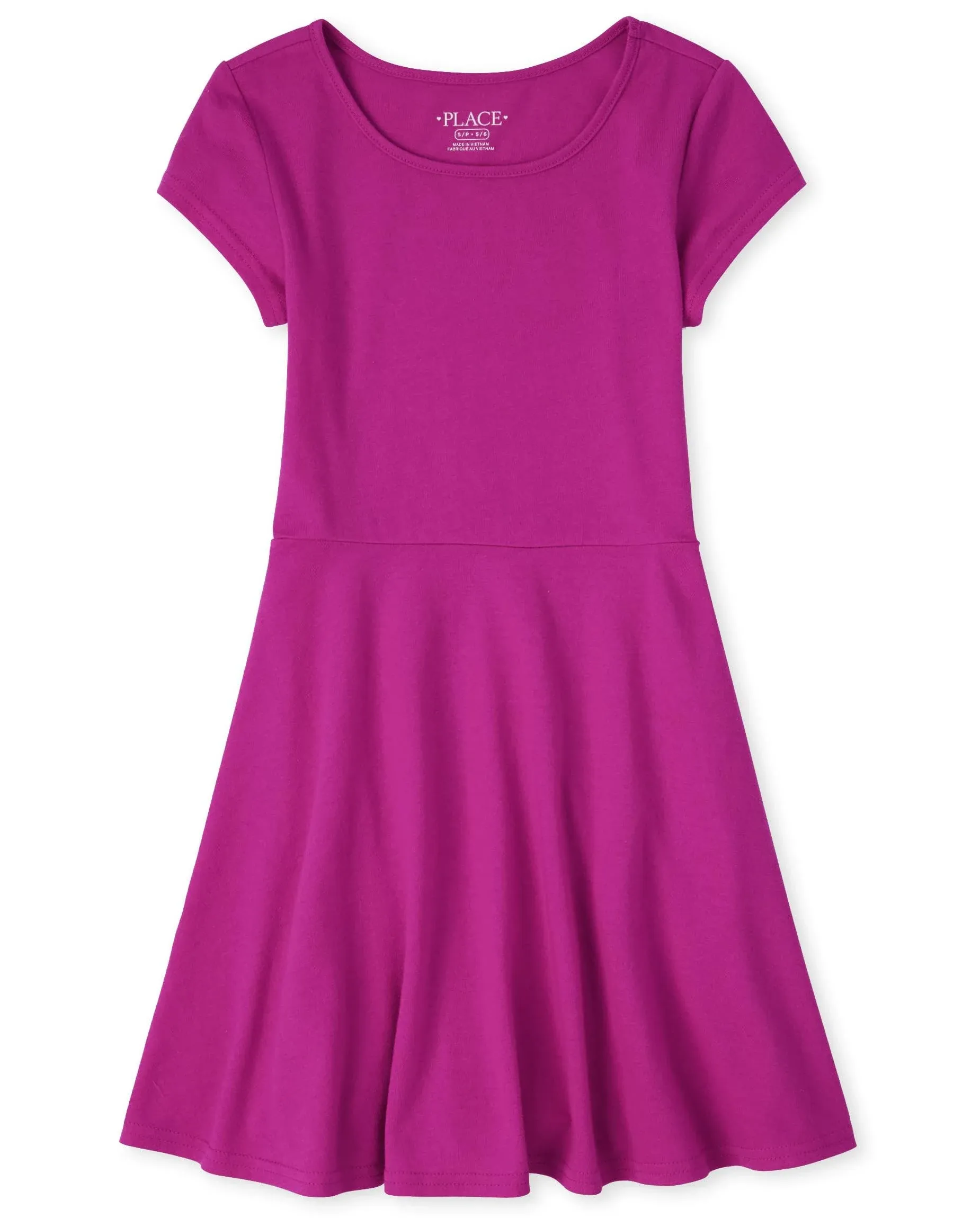 The Children's Place Girls' Short Sleeve Everyday Dress