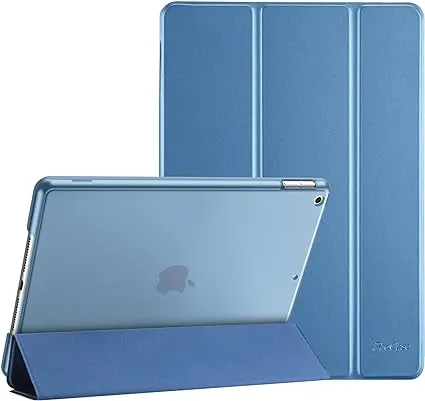 ProCase for iPad 10.2 Case iPad 9th Generation 2021/ iPad 8th Generation 2020/ iPad 7th Generation 2019 Case, iPad Cover 9th Generation Slim Hard Back Smart Cover for 10.2 iPad Case -Blue