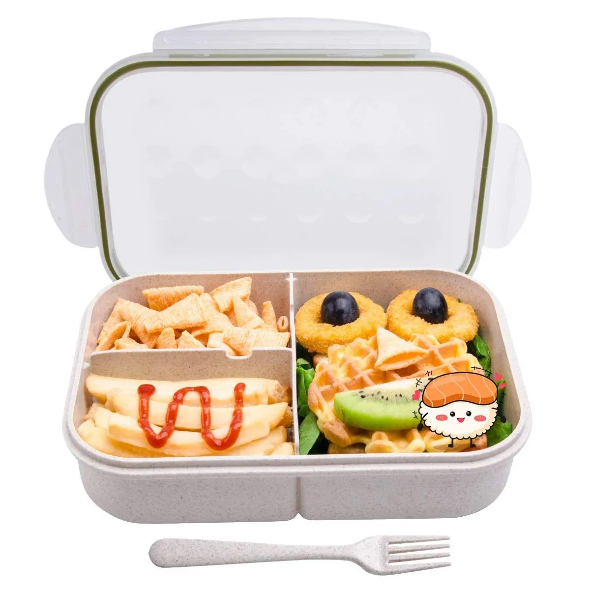 Miss BIG Bento Box, Bento Lunch Box for Kids,Moms Choice Lunch Box,Ideal Leak Proof,No BPAs and No Chemical Dyes,Microwave and Dishwasher Safe Bento