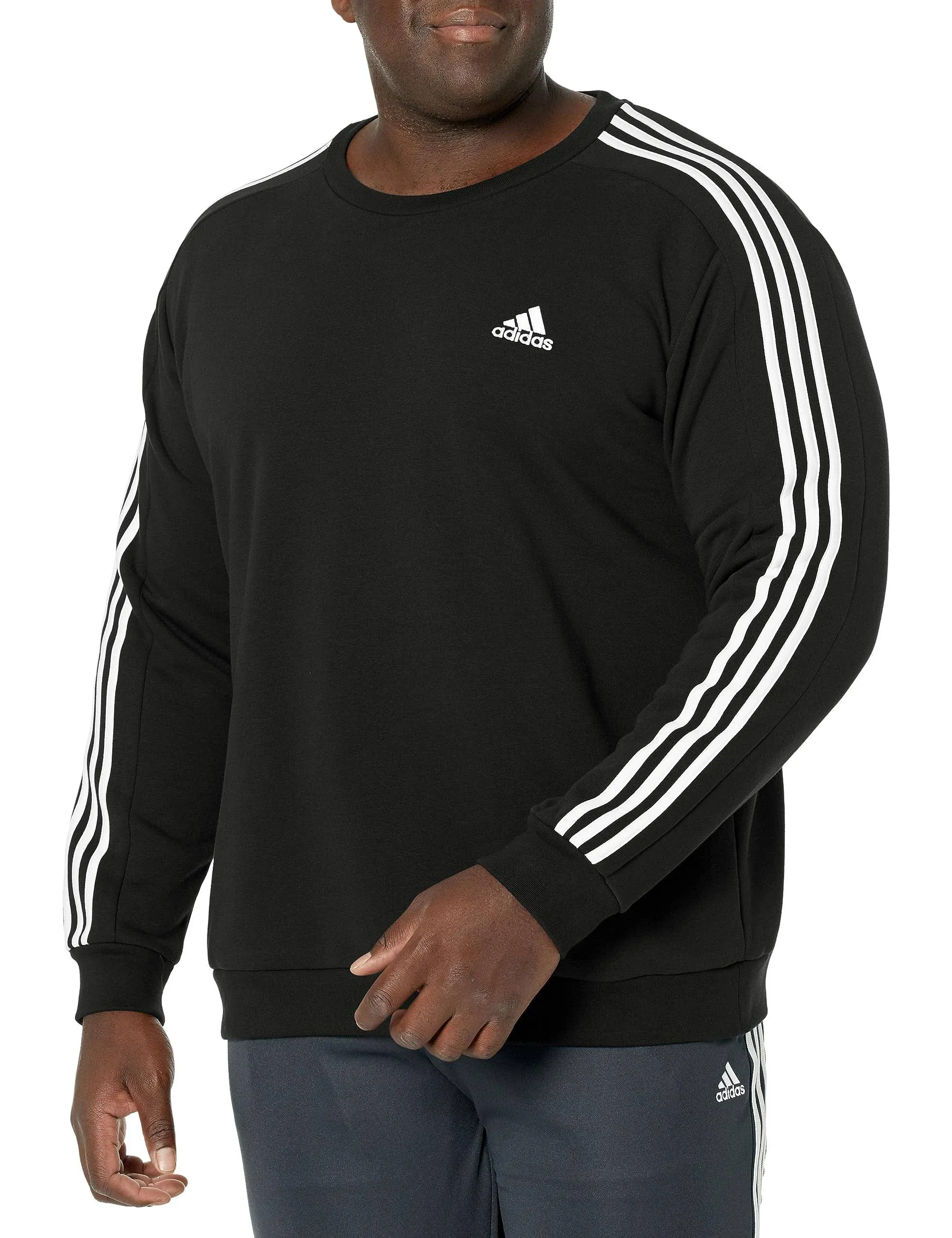 adidas Men's Essentials Fleece 3-Stripes Sweatshirt