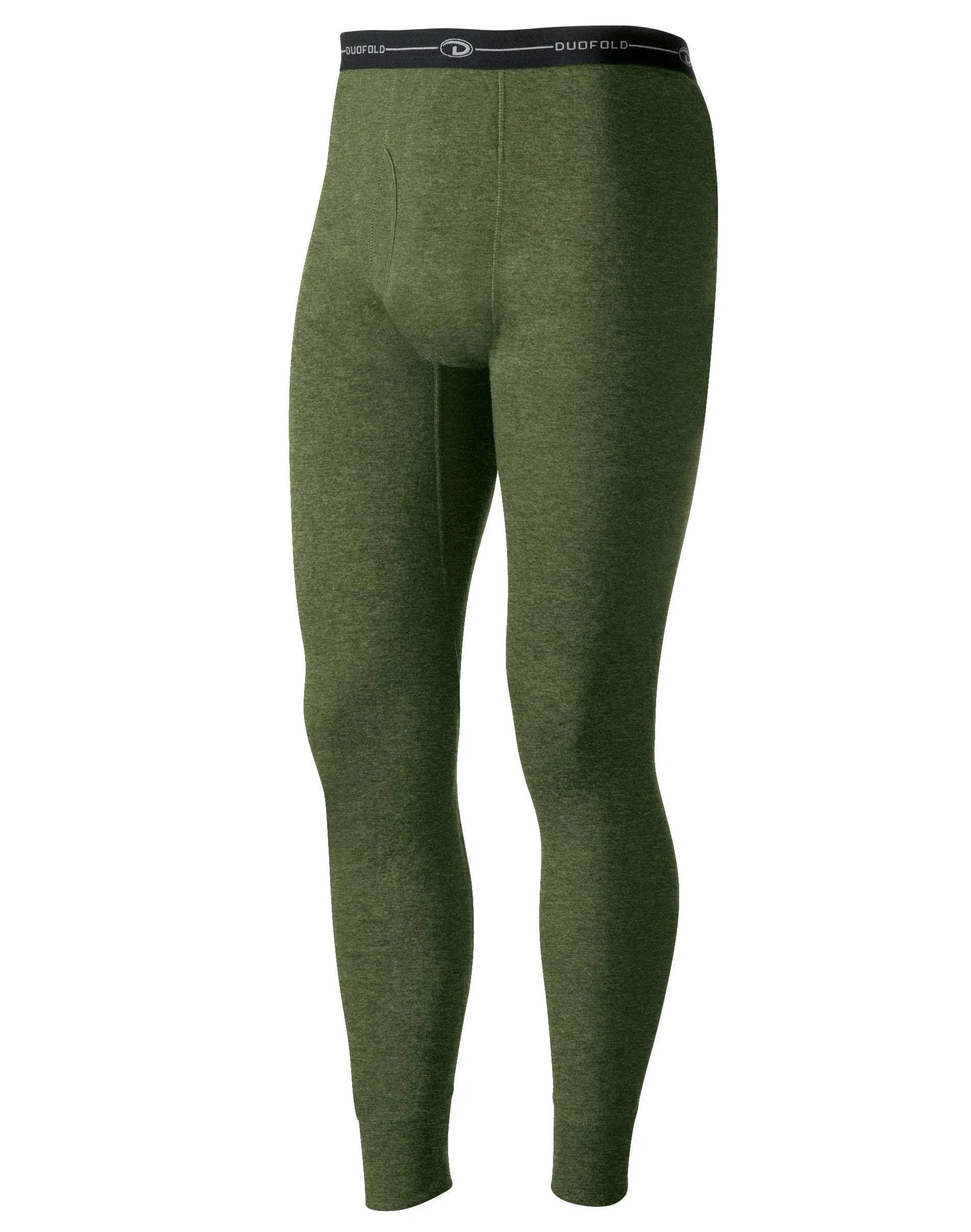 Duofold by Champion Originals Wool-Blend Men's Thermal Pants, Olive Heather