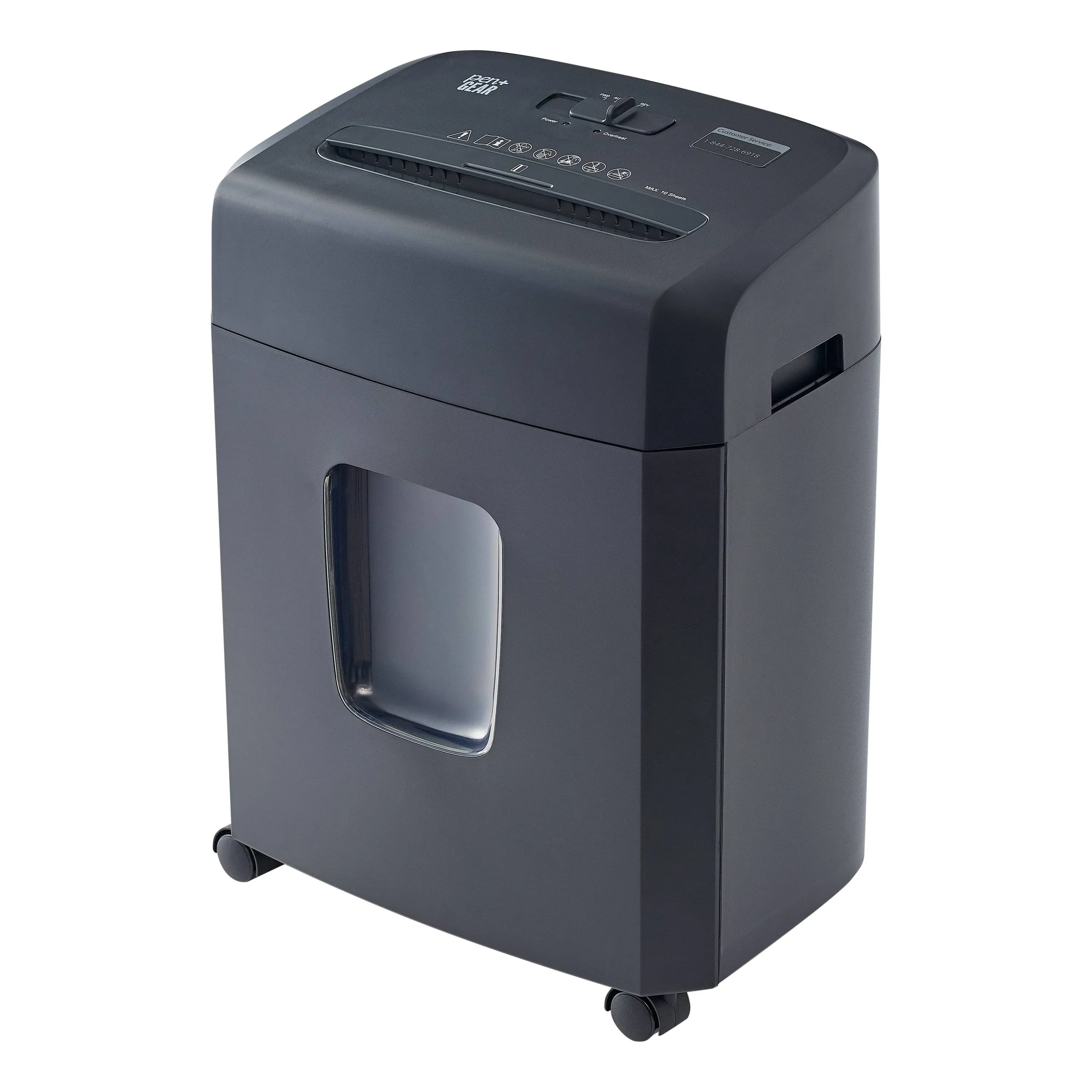 Pen + Gear 10-Sheet Cross-Cut Paper Shredder