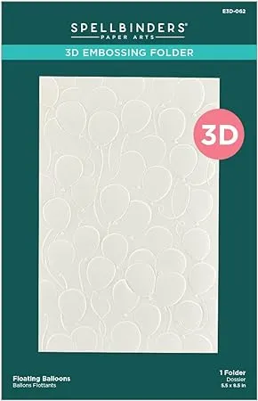 Spellbinders Floating Balloons 3D Embossing Folder