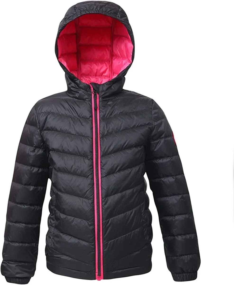 Rokka&Rolla Girls' Ultra-Light Packable Down Jacket