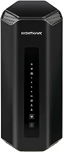 NETGEAR Nighthawk WiFi 7 Router (RS700S) BE19000 19Gbps Wireless Speed – 10Gb Internet Port – Tri-Band Gigabit Gaming Router – Covers 3,500 sq. ft., 200 Devices – VPN, 6Ghz Band, 1–Year Armor Included