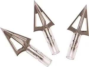 G5 Striker V2 Fixed 3-Blade Broadhead - Archery Hunting Steel Ferrule 100/125 Grain 1.25" Cutting Diameter Broadhead - Crossbow Version