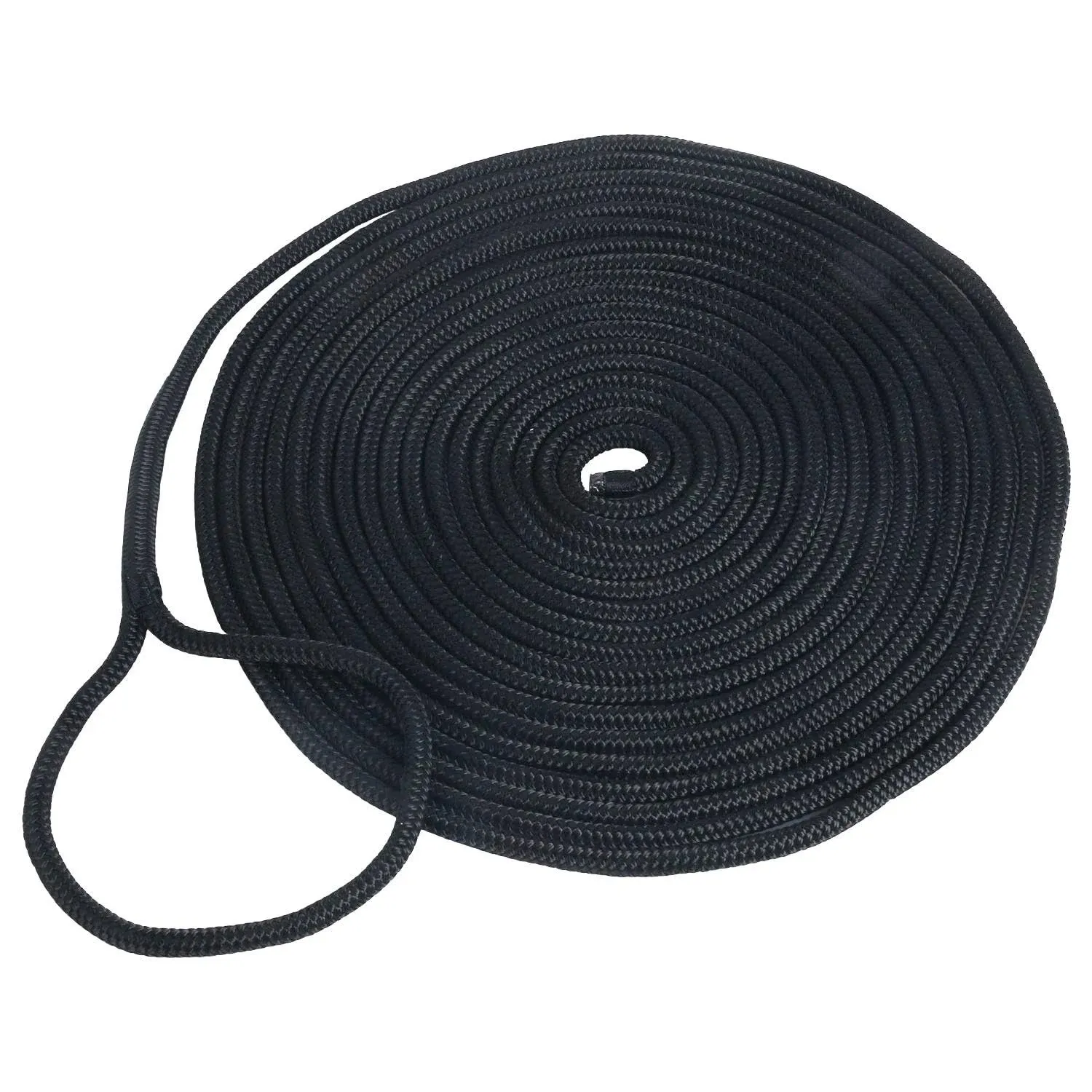 Double Braided Nylon Dock Lines 9500 Lbs Breaking Strength l25 Ft. D3/4 Inch 