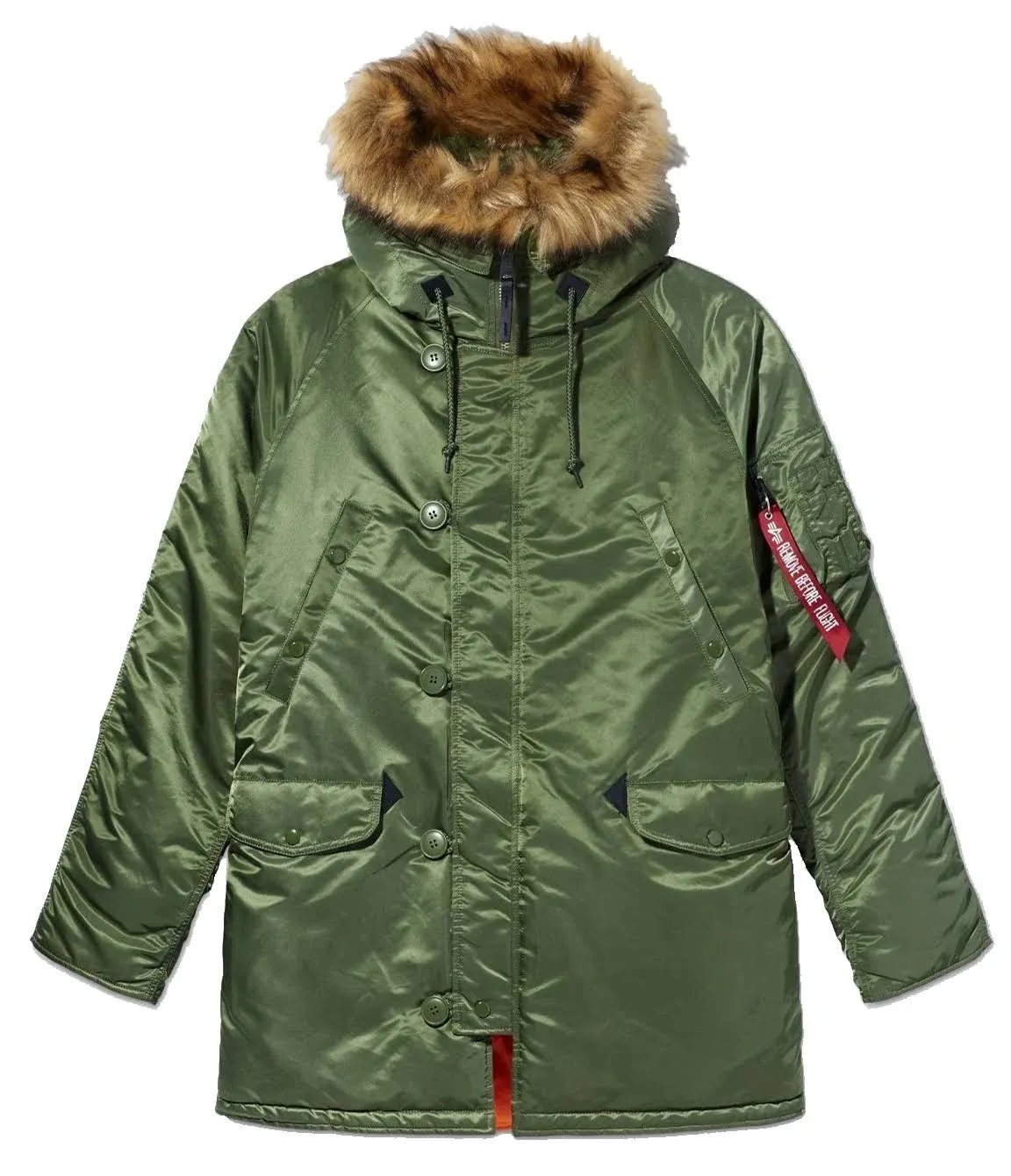 Alpha Industries Slim Fit N-3B Parka - Sage Green