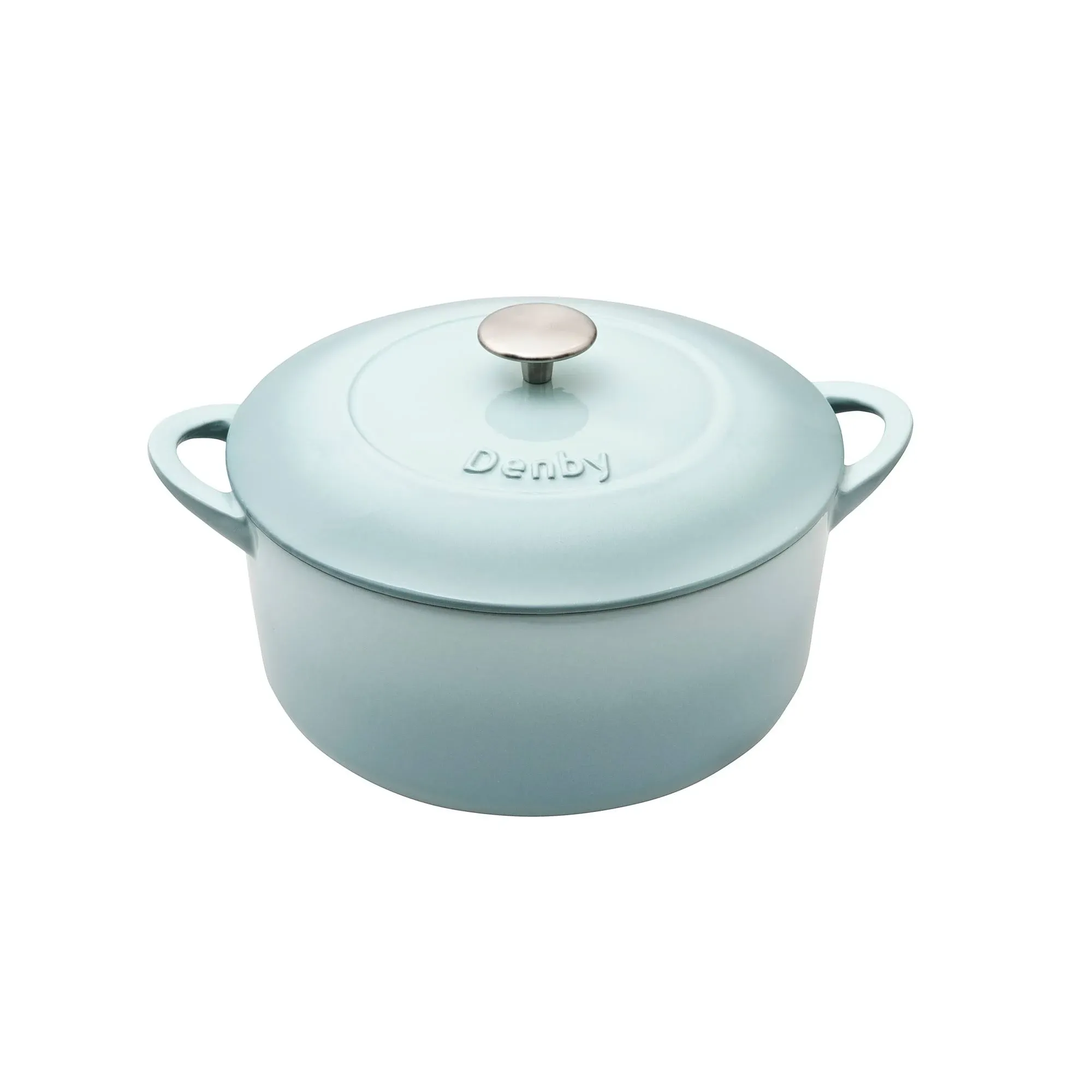 Denby Pavilion 4L Cast Iron Round Casserole ,Blue