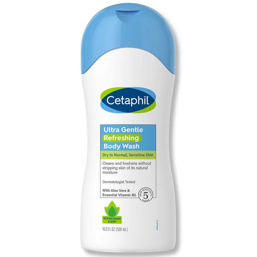 Cetaphil, Ultra Gentle, Gel douche rafraîchissant, Parfum rafraîchissant, 500 ml