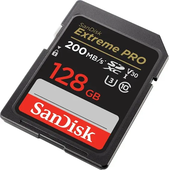 SanDisk - Extreme Pro 128GB SDXC UHS-I Memory Card