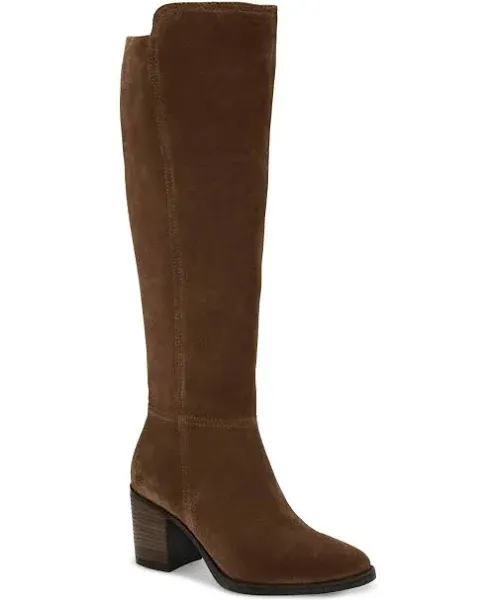 Lucky Brand Women's Bonnay Knee-High Block-Heel Boots - Cedar