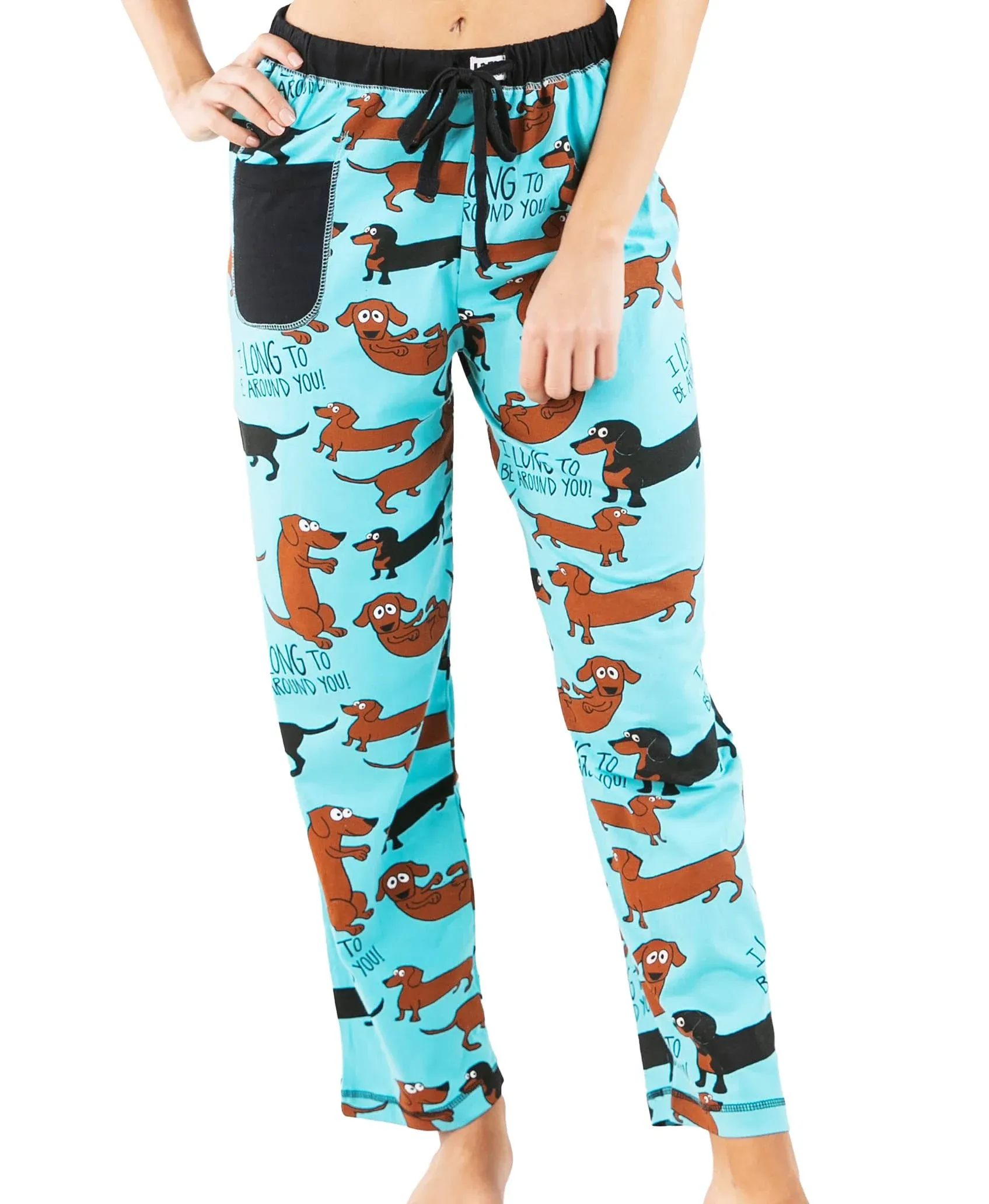 Lazy One Pajamas for Women, Cute Pajama Pants and Top Separates, Cat and Dog