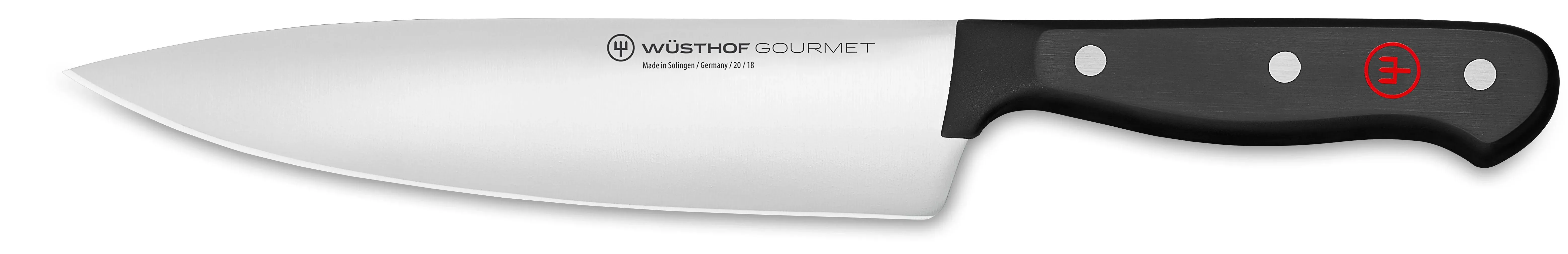 Wüsthof Gourmet 7 Inch Chef's Knife, Black