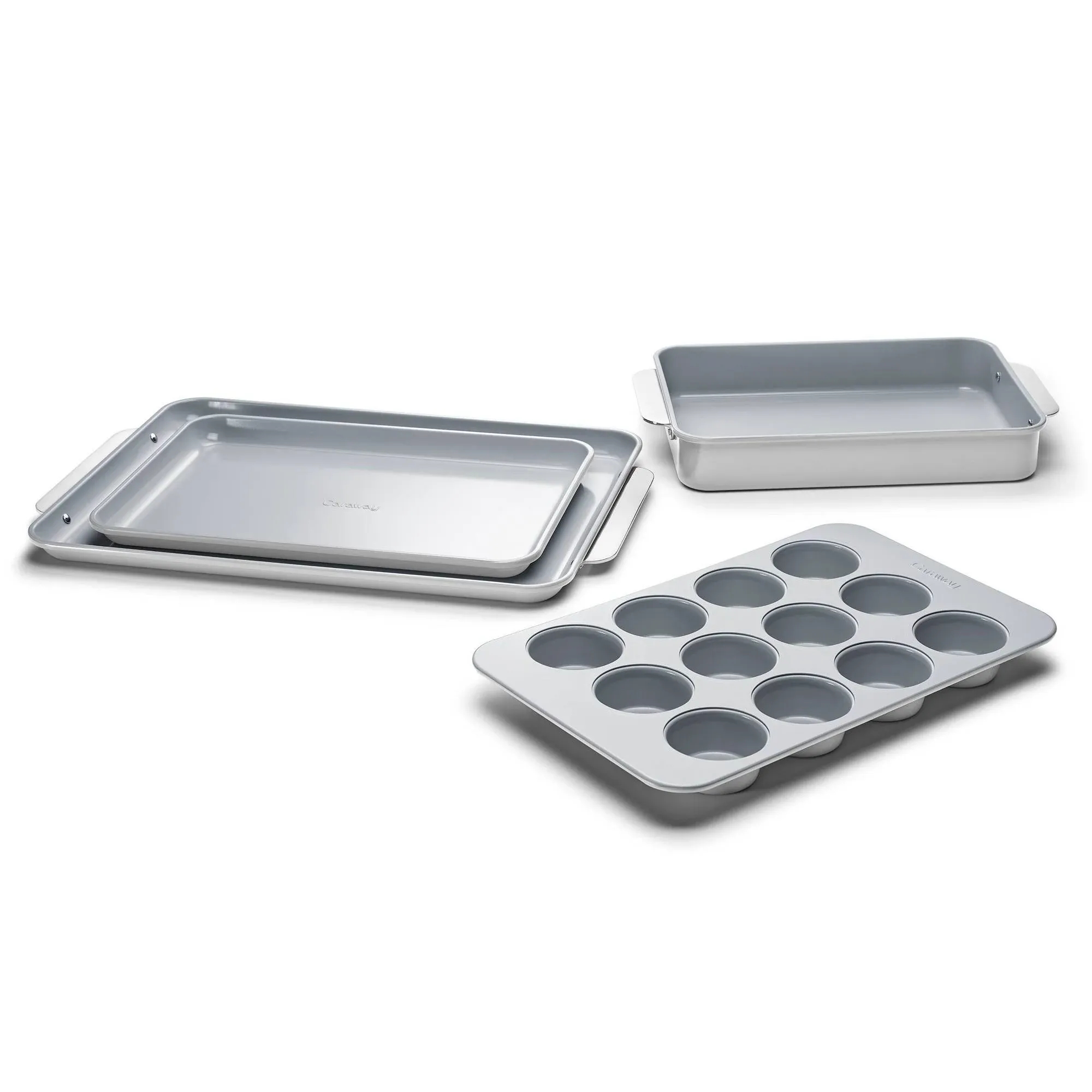 Caraway Home Ceramic 5-Piece Bakeware Set - Navy