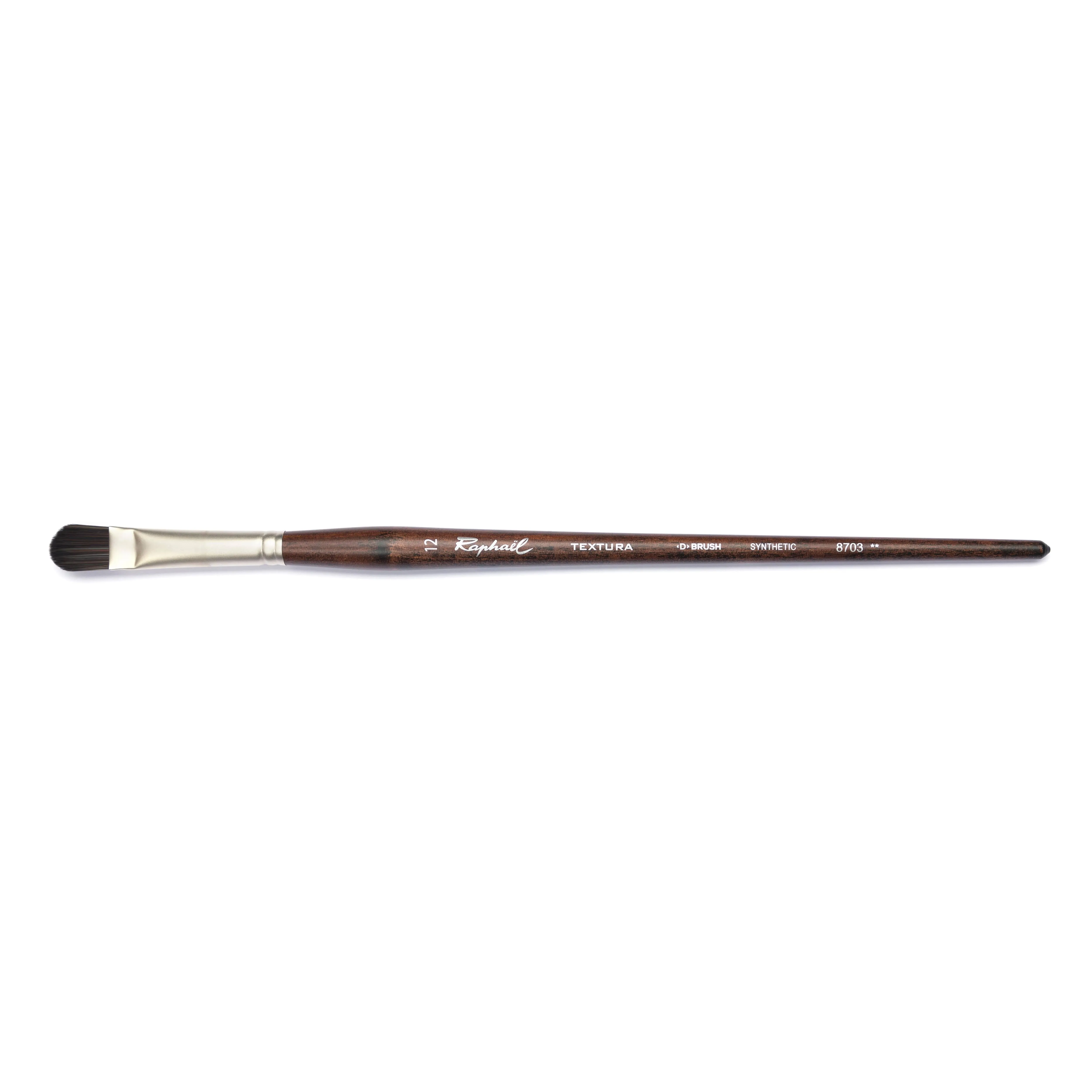 Raphaël Textura Brush - D-Brush, Size 12, Long Handle