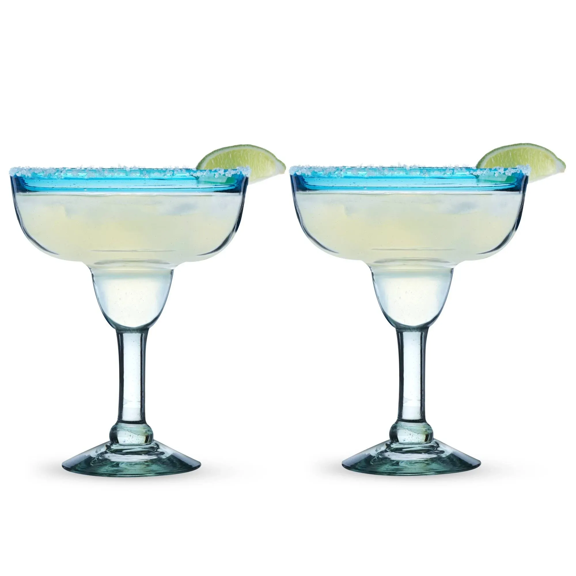 Twine Primavera Recycled Margarita Glass Set by Twine Living