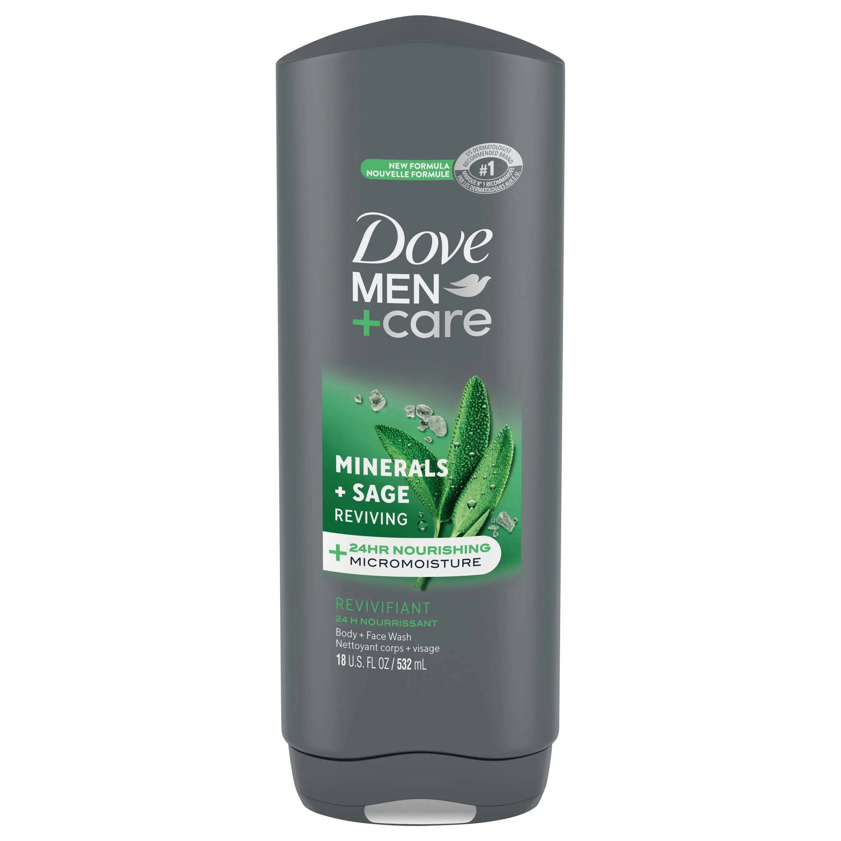 Dove Men+Care Plant-Based Body Wash Sandalwood + Cardamom Oil, 26 oz