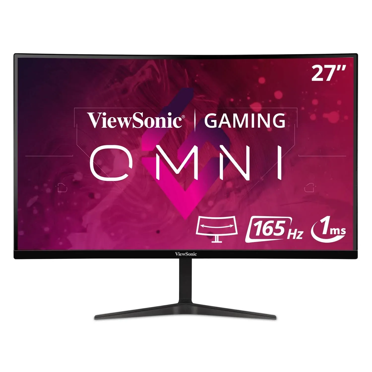 Viewsonic VX2718-2KPC-MHD 27 inch WQHD 1440p 165Hz 1ms Curved Gaming Monitor with Adaptive-Sync Eye Care HDMI and Display Port (Renewed)