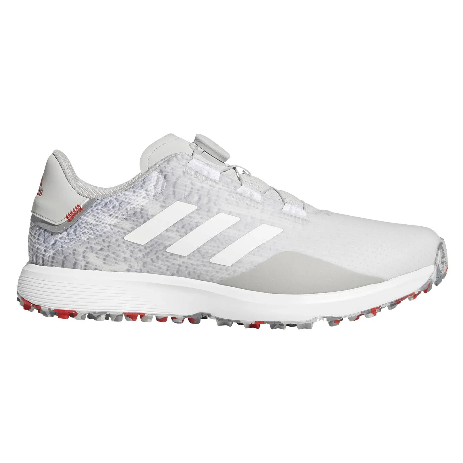 adidas S2G Spikeless BOA Golf Shoes - Grey Two/Ftwr White/Grey Three