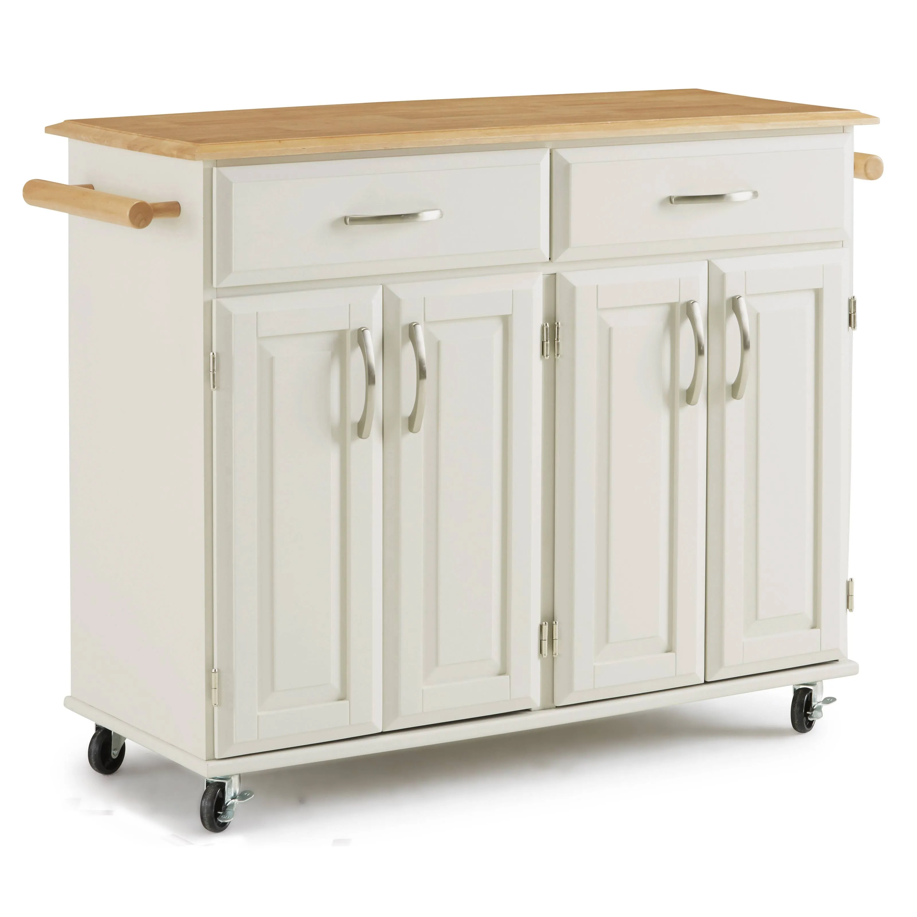 Dolly Madison White Kitchen Cart