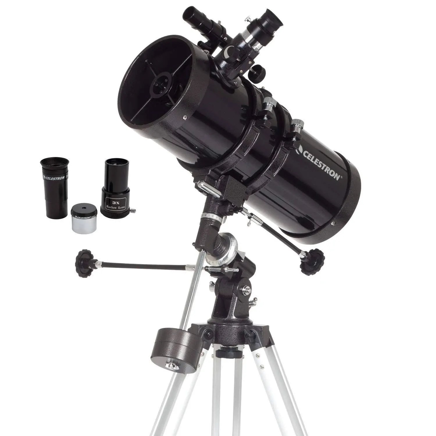 Telescopio Equatorial Alemán 127eq Compacto Portátil Y Con Color Negro