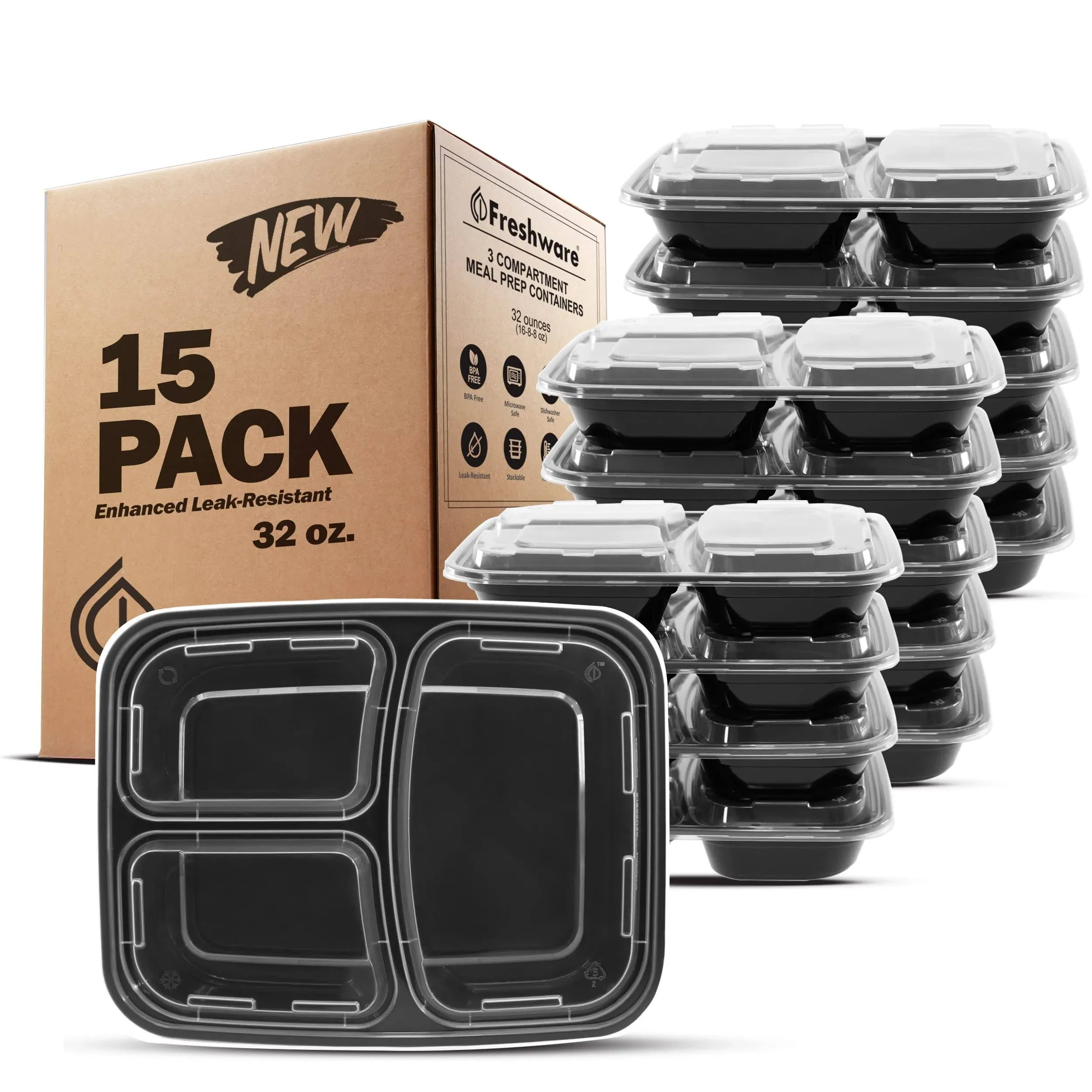 Freshware Meal Prep Containers 150 Pack