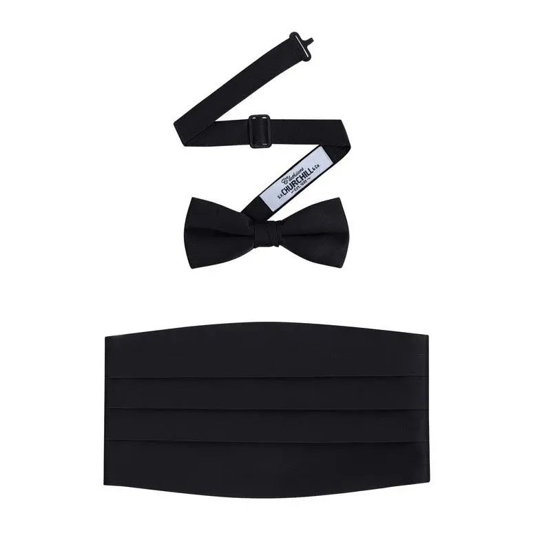 Men's Cummerbund & Bow Tie Set