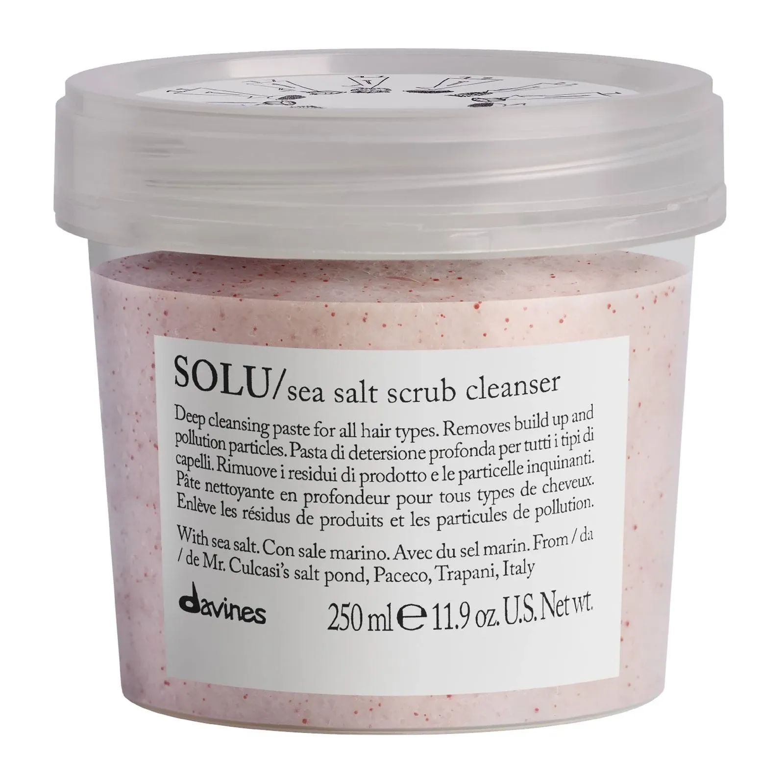 Davines Solu Sea Salt Scrub Cleanser