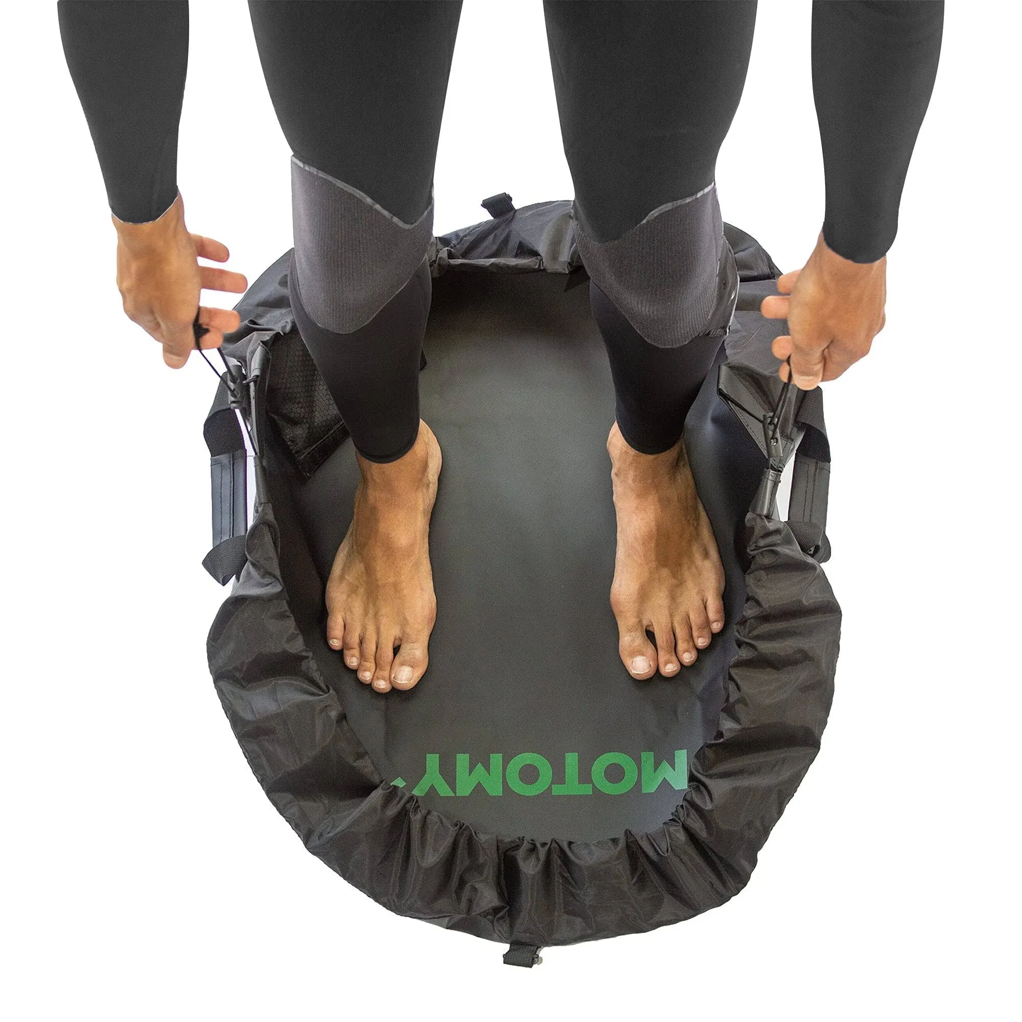 Wetsuit Changing Mat ‘IslandMat' Surf Mat & Wetsuit Bag CompactFolding 2 IN 1 Design - WATERPROOF 5000X TECHNOLOGY Prevents Water Leaking Inside Your Car & Keep You & Your Surfing Accessories Clean